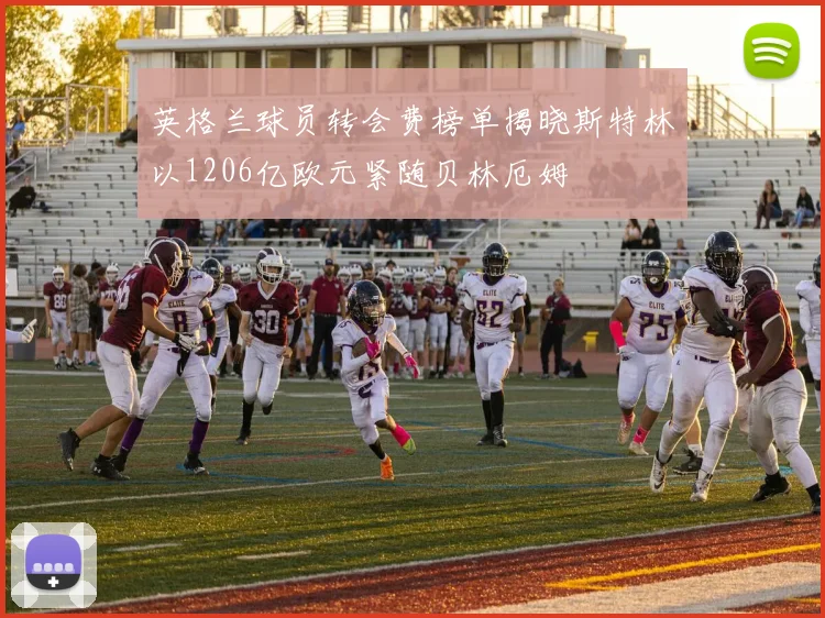 英格兰球员转会费榜单揭晓斯特林以1206亿欧元紧随贝林厄姆